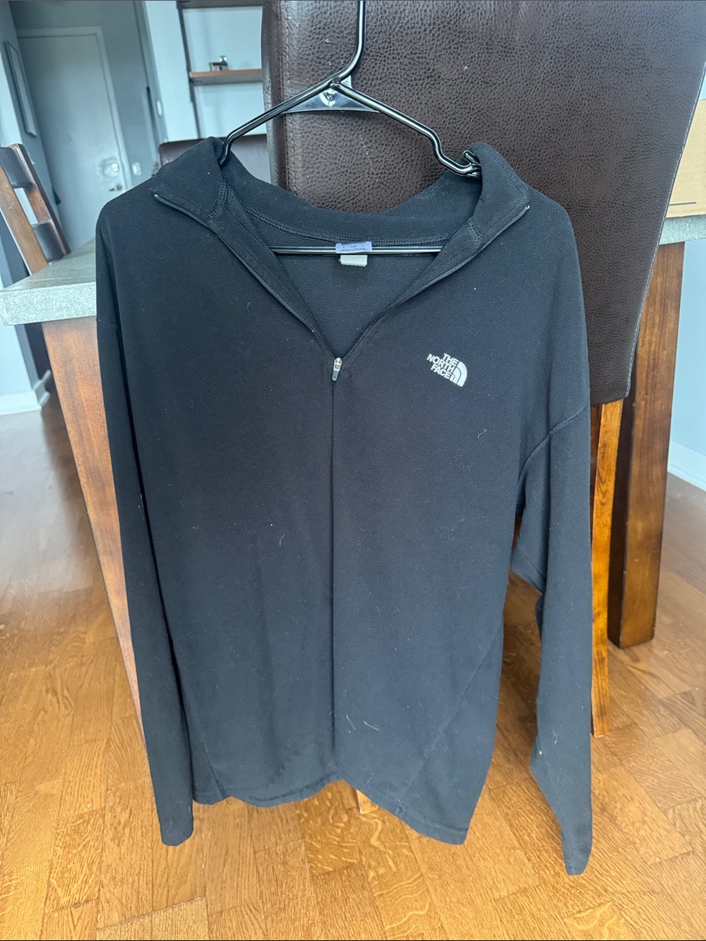 The North Face Men’s Black Zip-Up Fleece Pullover